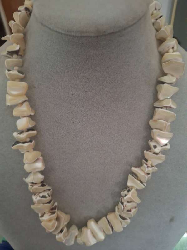 Vintage shell necklace with clasp