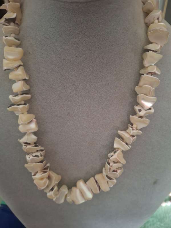 Vintage shell necklace with clasp