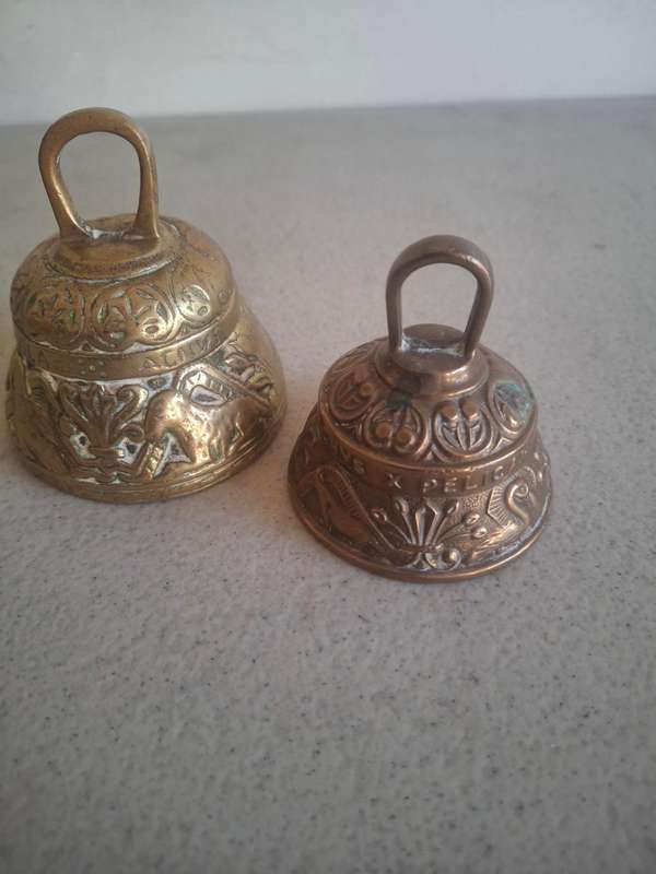 Two small brass bells