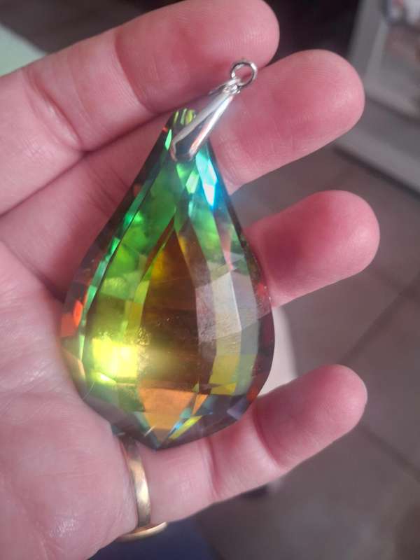 Bold colorful costume pendant