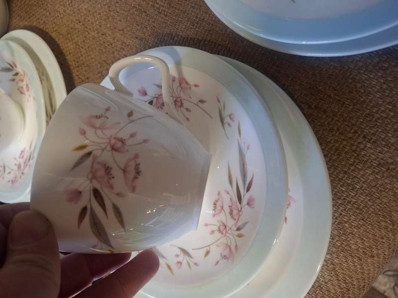 Compelete vintage eversham.old foley tea set