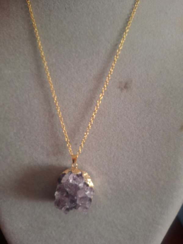 Stunning amyesthst crystal pendant