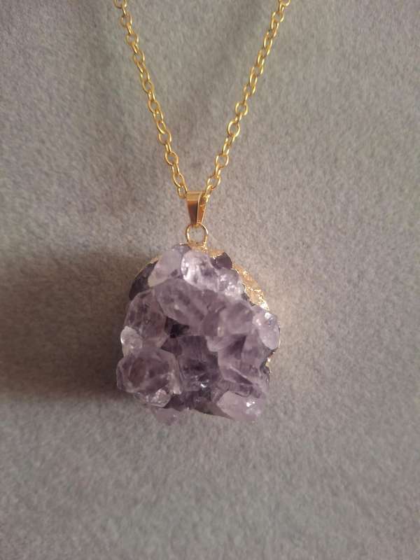Stunning amyesthst crystal pendant