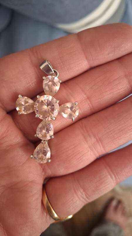 Sliver made in italay cross pendant