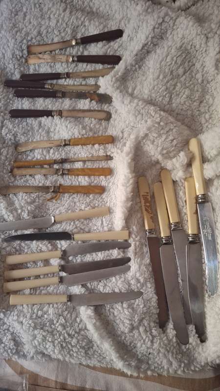 Job lot of bone handles