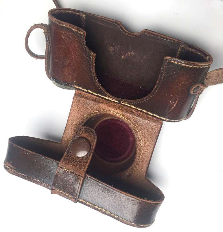Genuine Vintage Leica Leitz Leather Case for IIc IIIc IIf IIIf Film Cameras
