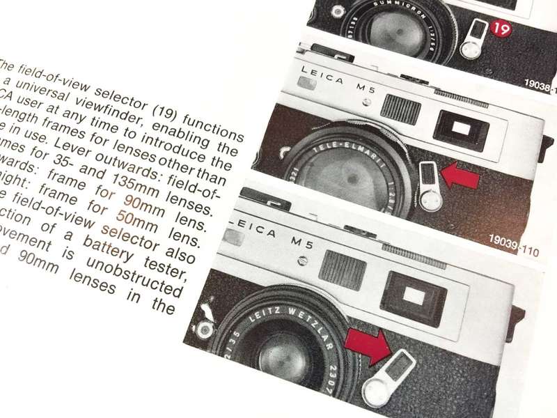 Leica M5 Instruction Booklet