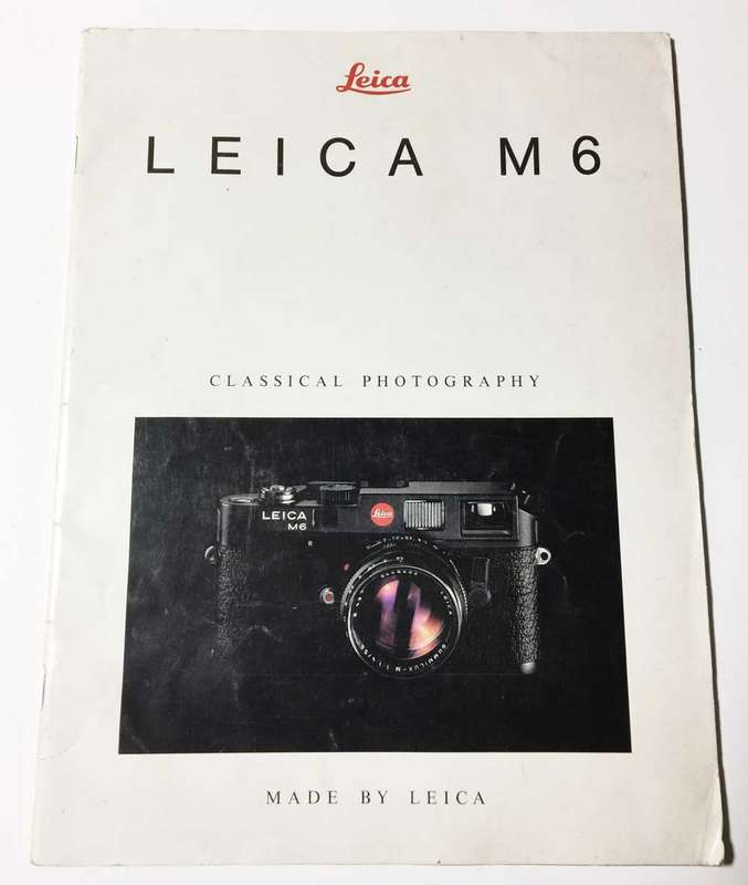 Leica M6 Instruction Booklet