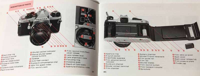 Pentax ME Super Instruction Booklet