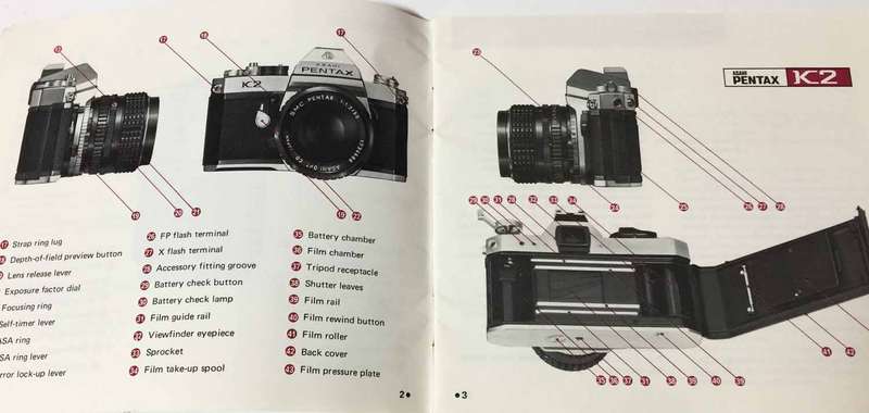 Pentax K2 Instruction Booklet