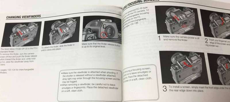 Nikon F5 Instruction Booklet