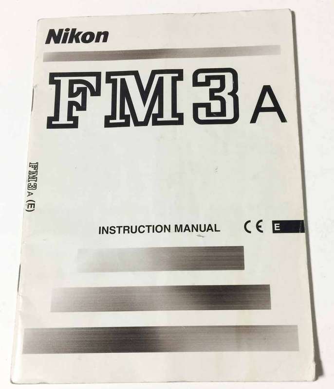 Nikon FM3A Instruction Manual