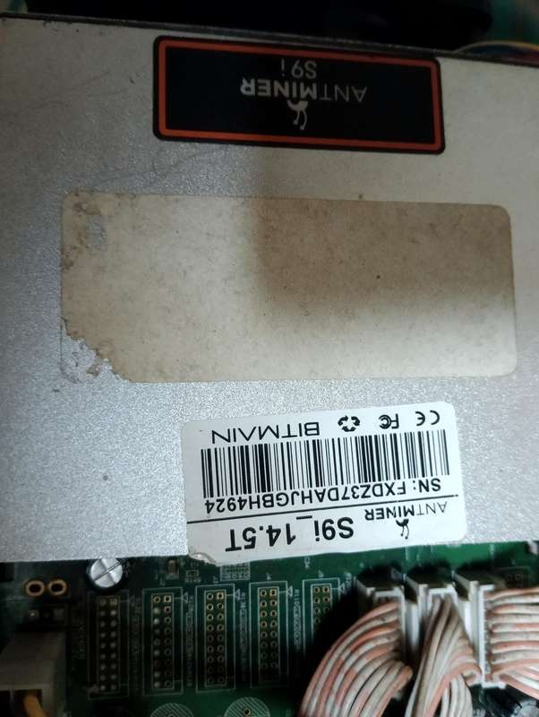 BITMAIN AntMiner S9i 14.5TH/s + PSU APW3 + Ekstra Spares