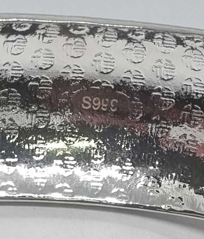 999 Pure Silver Wide Band Bangle