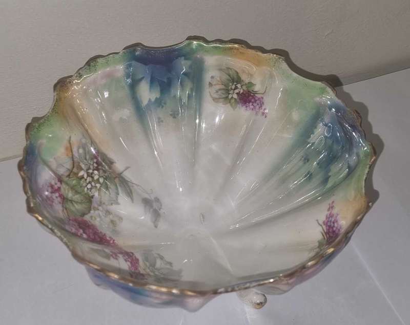 Vintage Silesia Footed Bowl