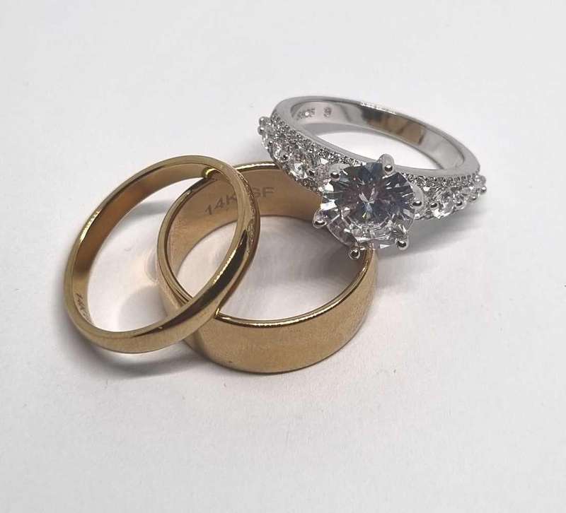 925 Silver Cubic Zirconia Ring Set