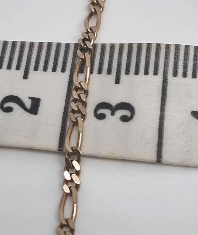 9ct Yellow Gold 3 + 1 Figaro Chain