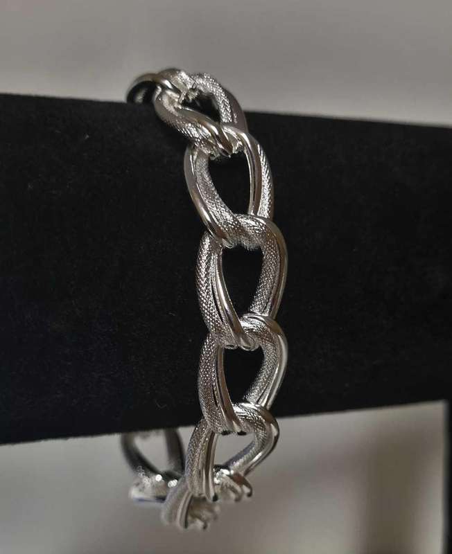 925 Silver Chunky Chain Bracelet