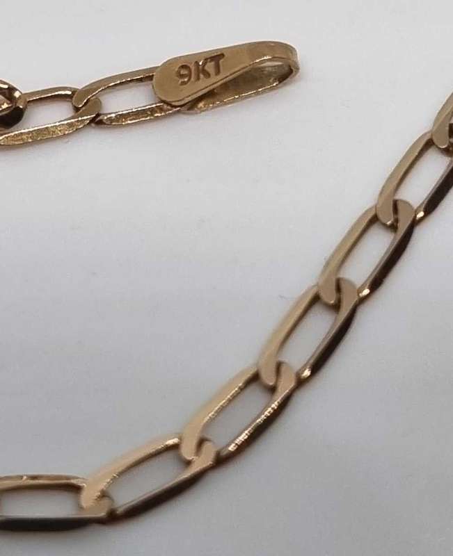 9ct Yellow Gold Open Link Curb Chain