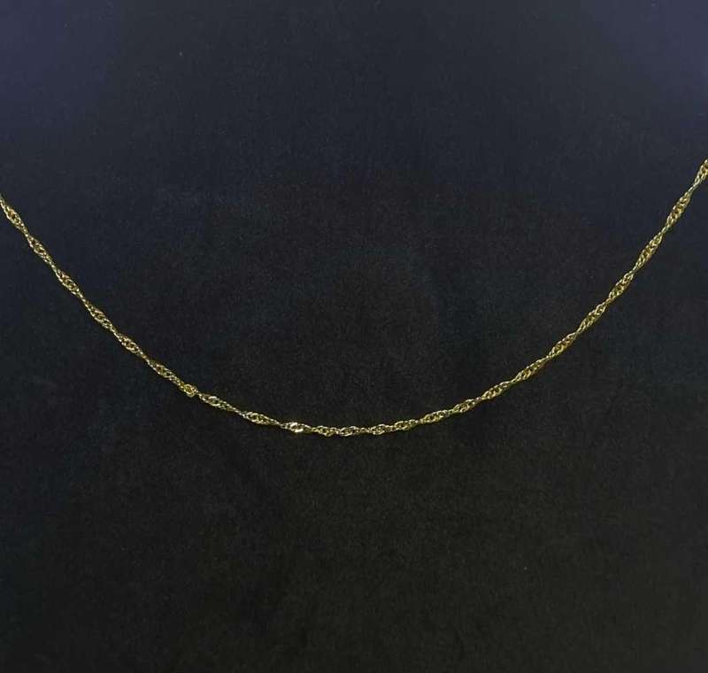 18ct Yellow Gold Filled Singapore Twist Chain