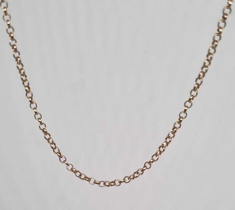 9ct Yellow Gold Rolo Chain