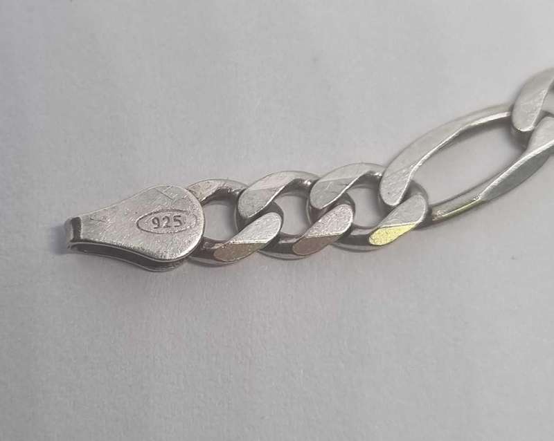 925 Silver Figaro Bracelet