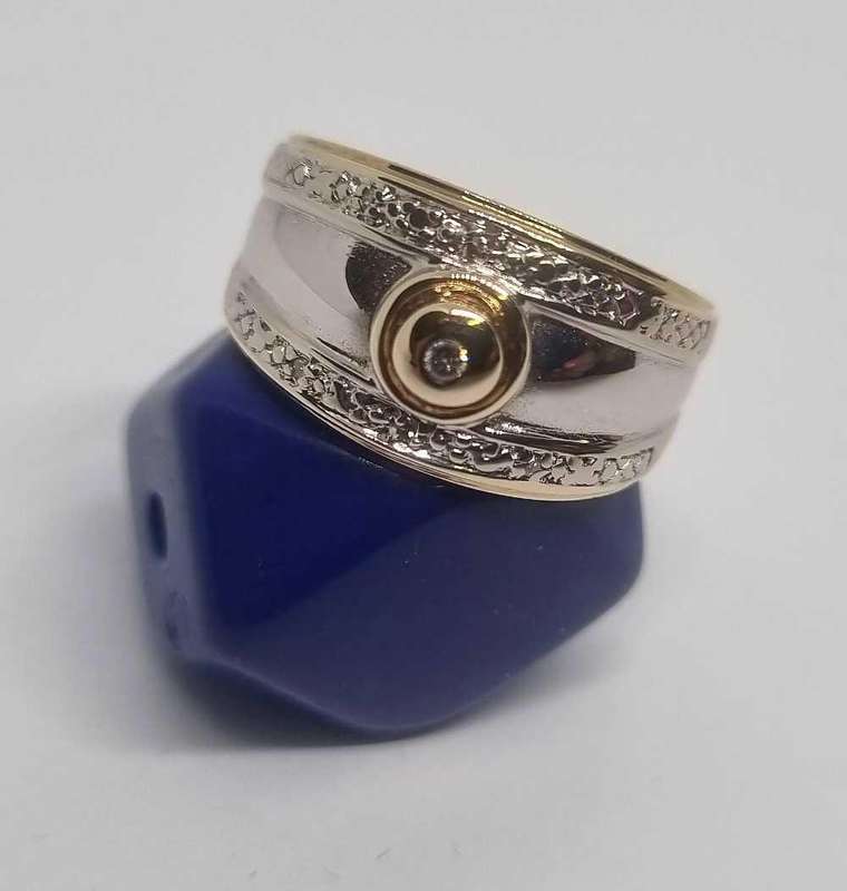 9ct White Gold Diamond Ring