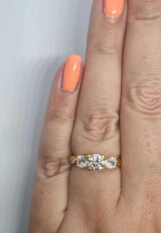 925 Silver Moissanite Ring