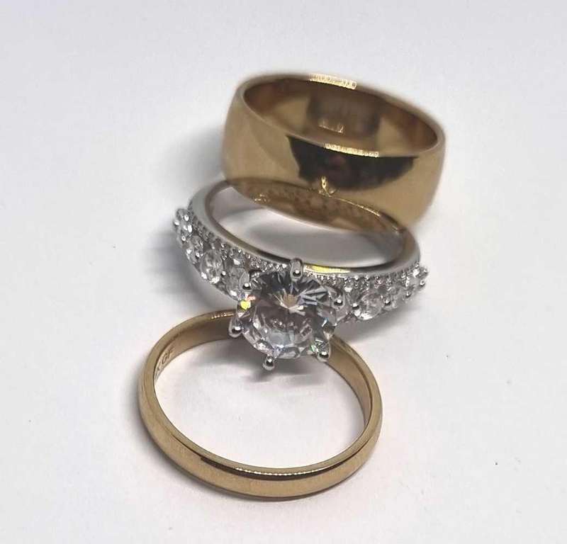 925 Silver Cubic Zirconia Ring Set