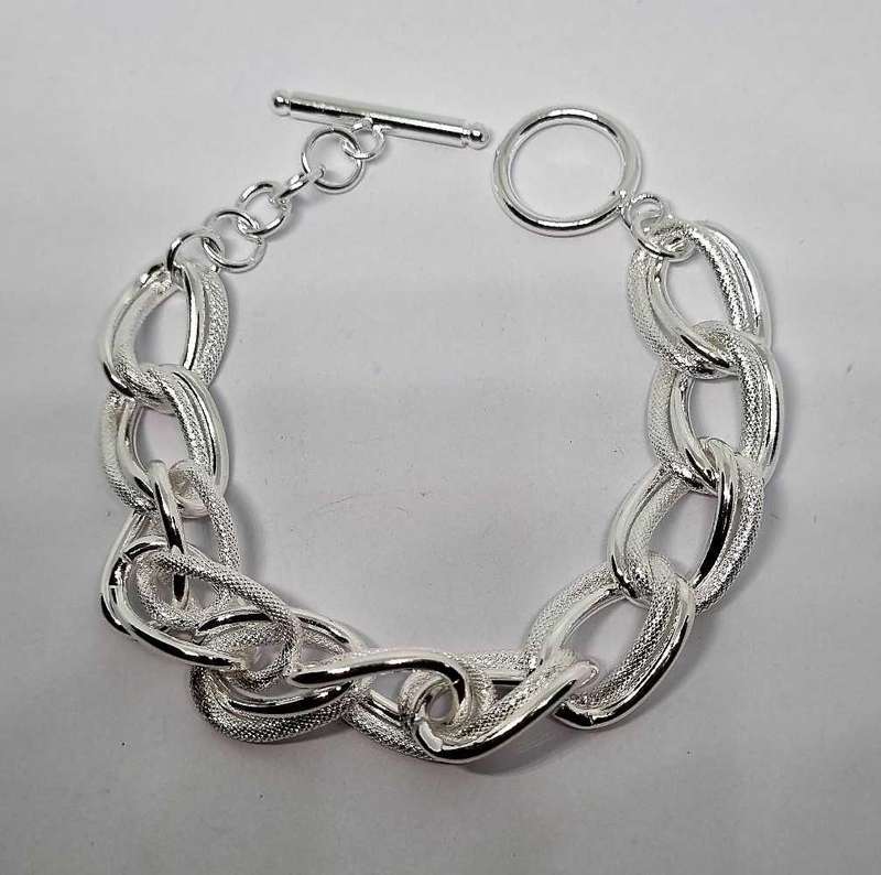 925 Silver Chunky Chain Bracelet