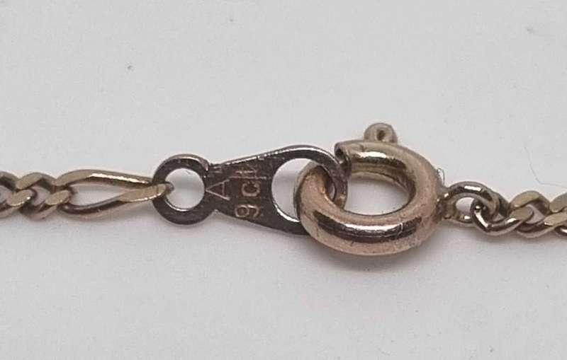 9ct Yellow Gold 3 + 1 Figaro Chain