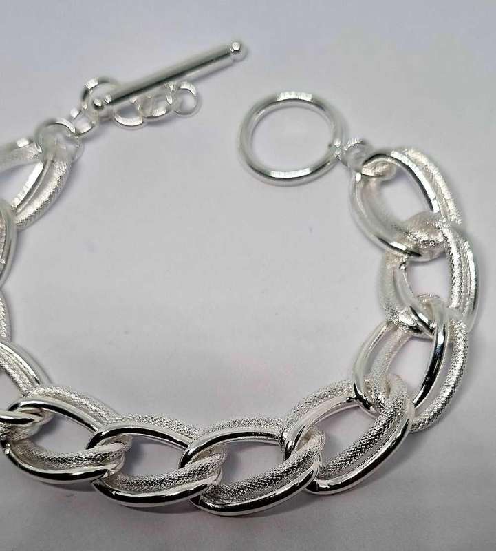 925 Silver Chunky Chain Bracelet