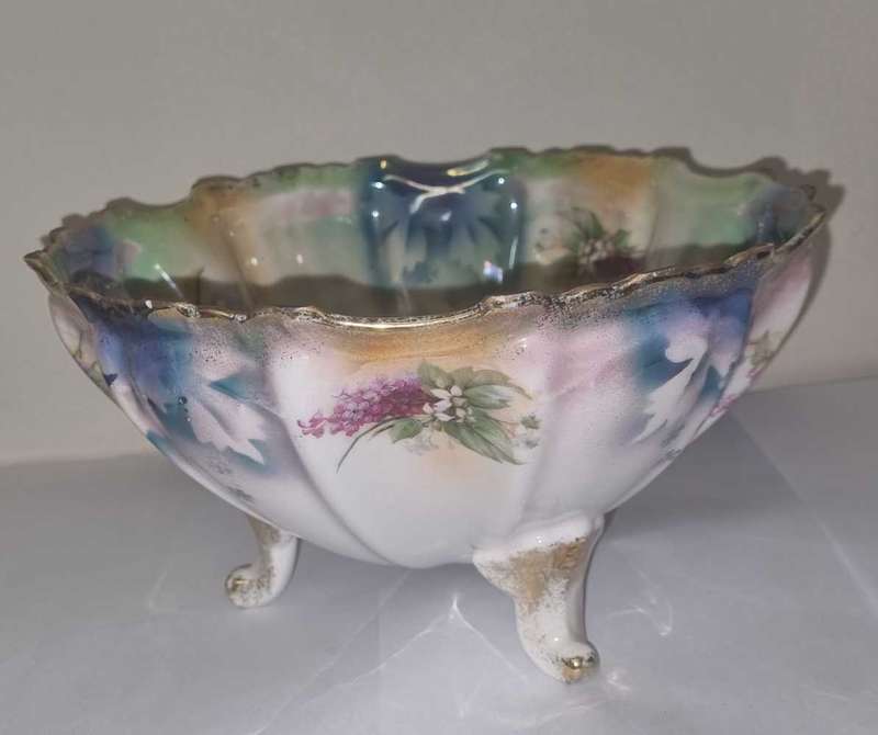 Vintage Silesia Footed Bowl