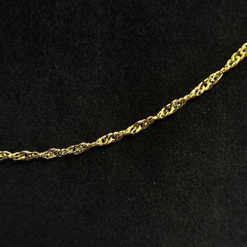 18ct Yellow Gold Filled Singapore Twist Chain