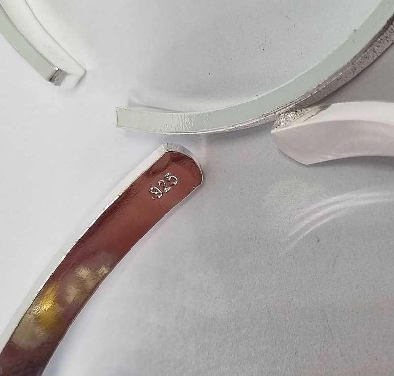 Set of Two 925 Silver Bangles