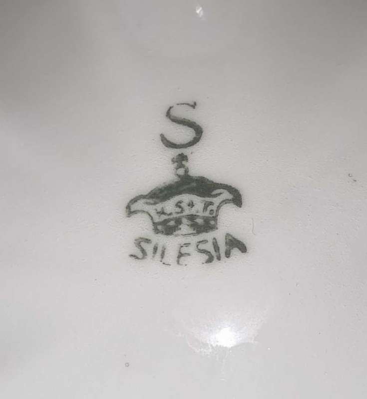 Vintage Silesia Footed Bowl