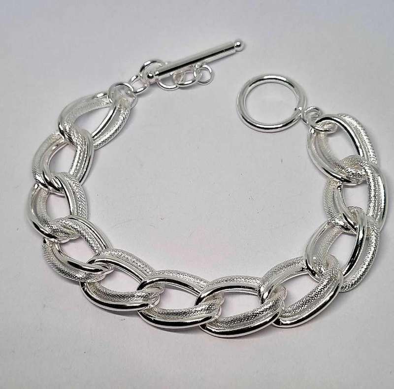 925 Silver Chunky Chain Bracelet