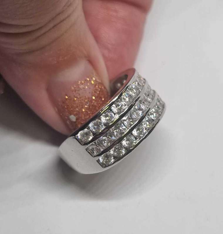 Sterling Silver Cubic Zirconia Ring
