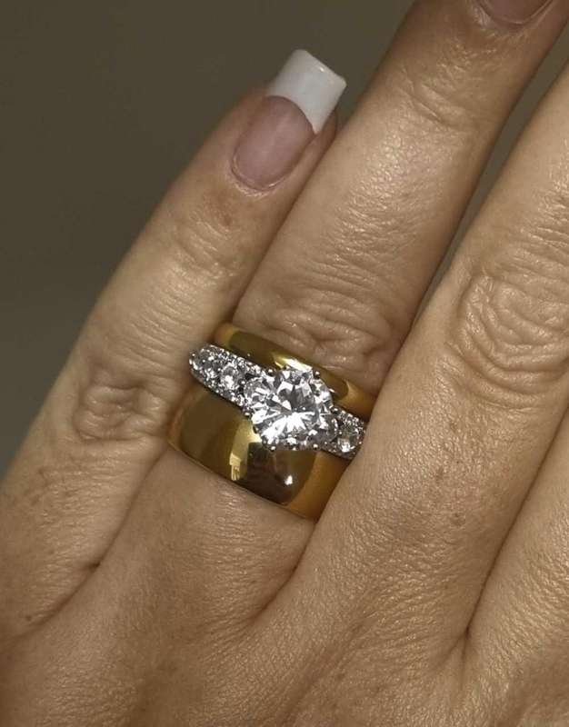 925 Silver Cubic Zirconia Ring Set