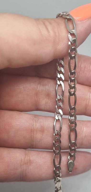 925 Silver Figaro Bracelet