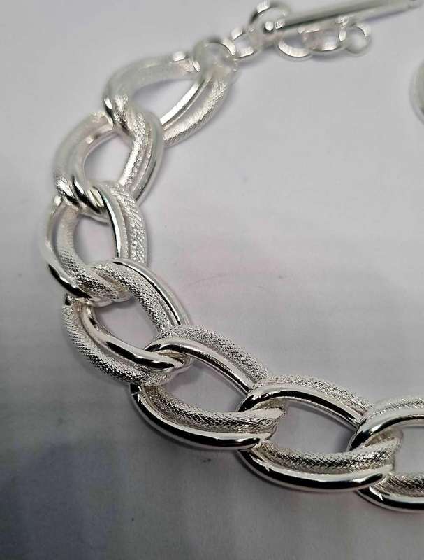 925 Silver Chunky Chain Bracelet