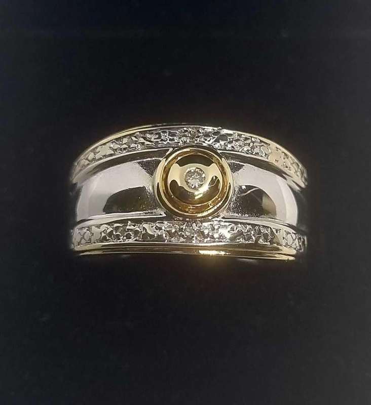 9ct White Gold Diamond Ring