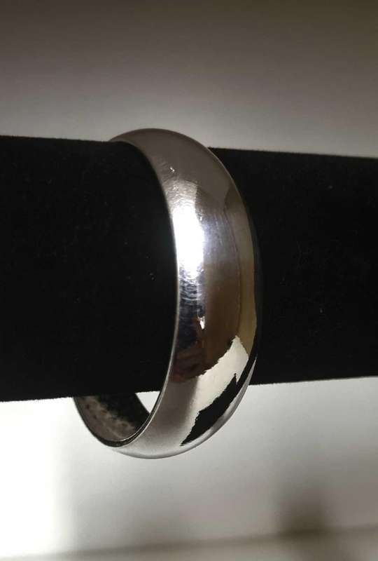 999 Pure Silver Wide Band Bangle