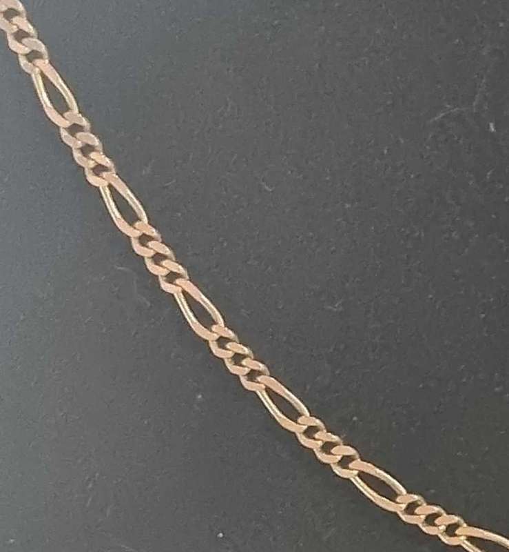 9ct Yellow Gold 3 + 1 Figaro Chain
