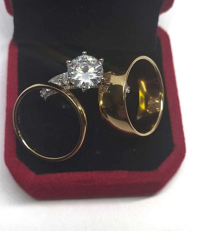 925 Silver Cubic Zirconia Ring Set