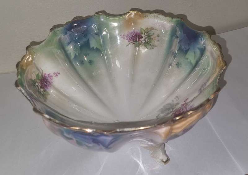 Vintage Silesia Footed Bowl