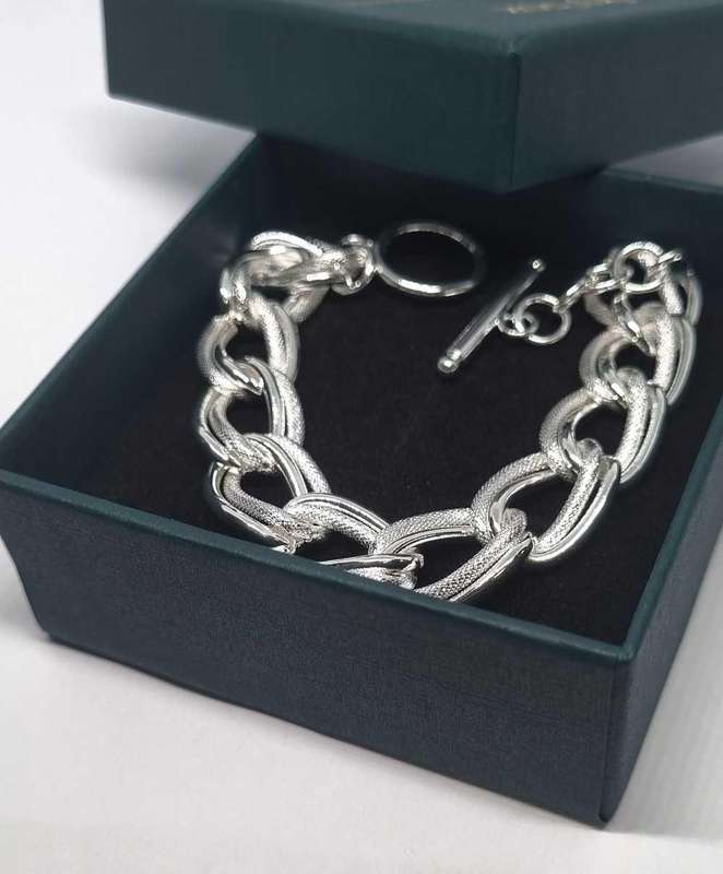 925 Silver Chunky Chain Bracelet