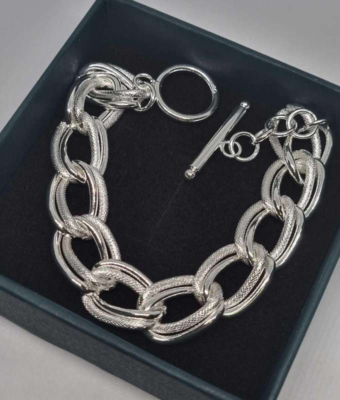 925 Silver Chunky Chain Bracelet