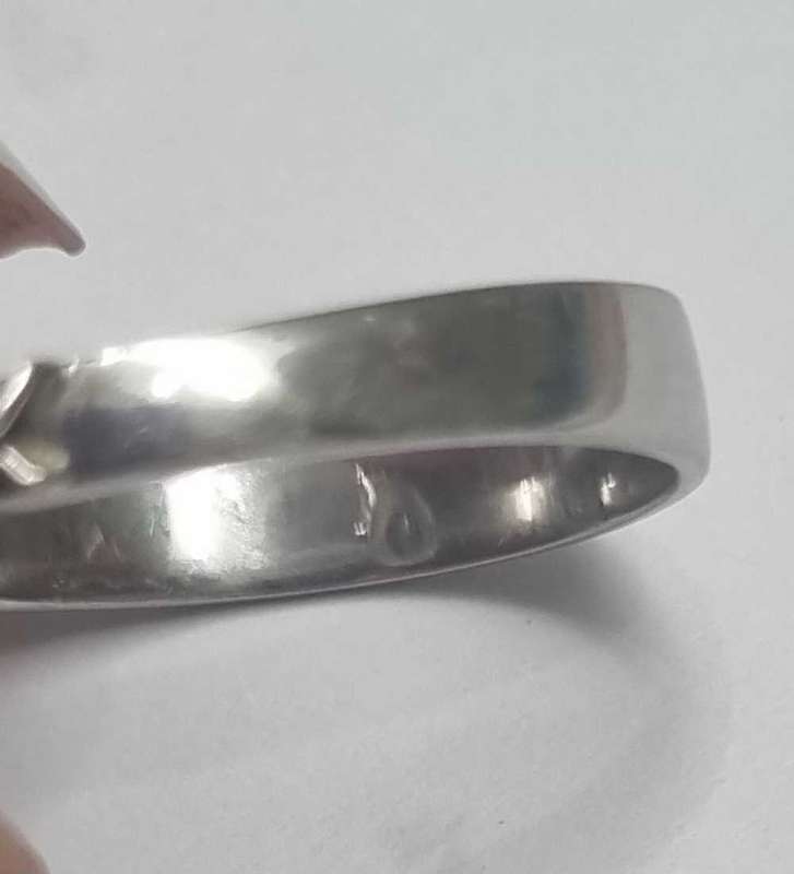 9ct White Gold Emerald and Diamond Ring