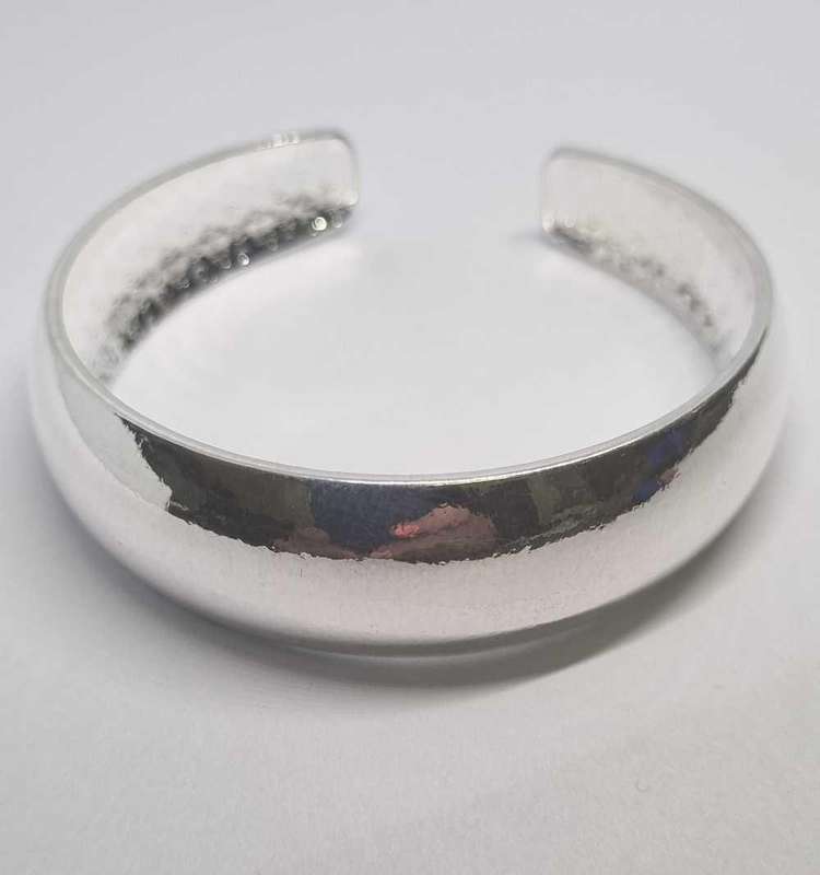 999 Pure Silver Wide Band Bangle